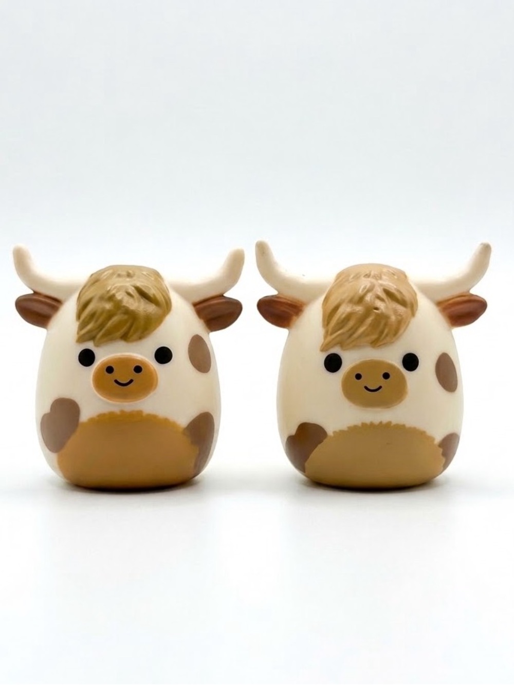 Pair of Squishmallows Highland Cow figures